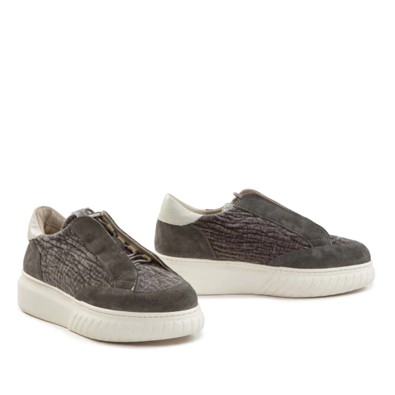 sneakers IVOR in suede grigio