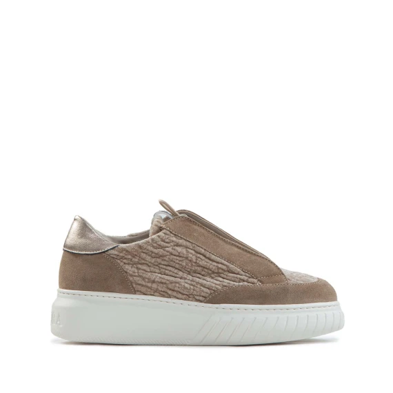 sneakers IVOR in suede camel