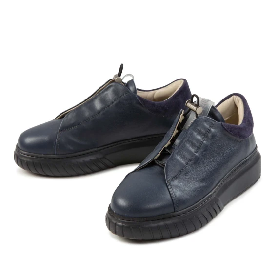 sneakers LIBI CUT in pelle blu