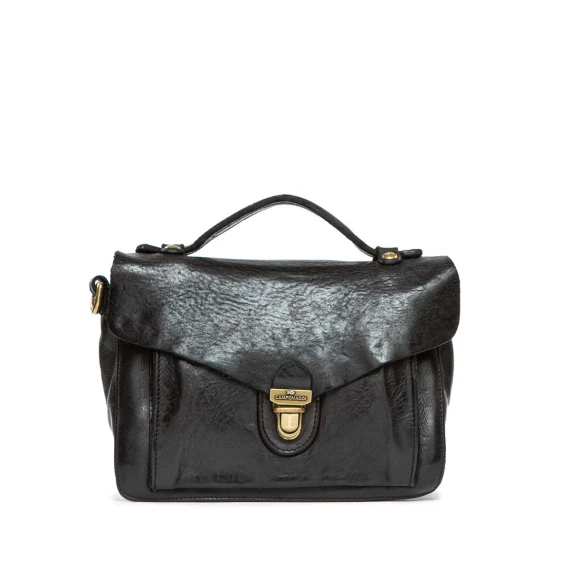 cartella MORGANITE in pelle nera