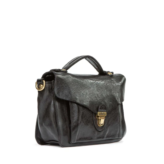 cartella MORGANITE in pelle nera