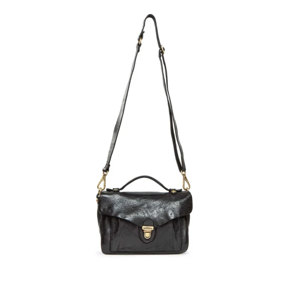 cartella MORGANITE in pelle nera