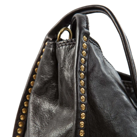 VIOLA shopper in black leather