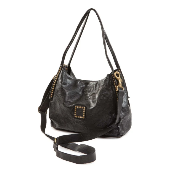 VIOLA shopper in black leather
