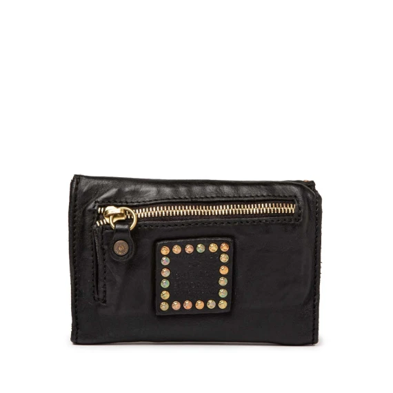 portafoglio MIRTA in pelle nera