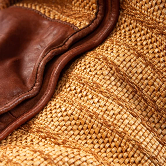 monospalla rafia tinto di capo