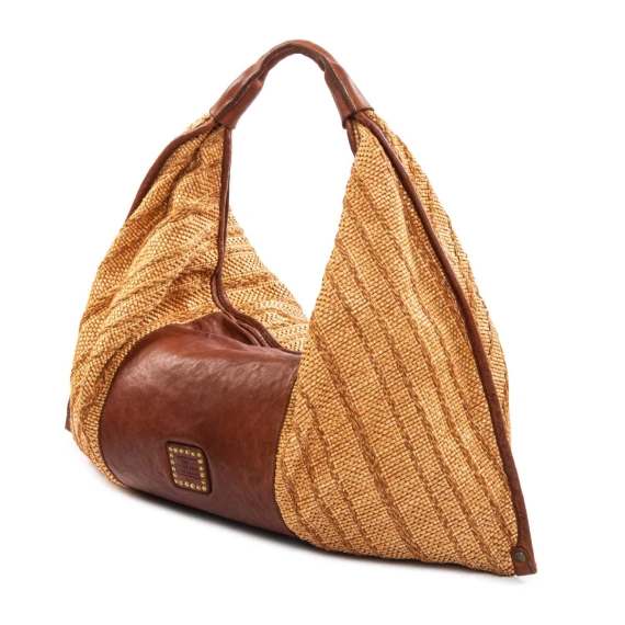 monospalla rafia tinto di capo