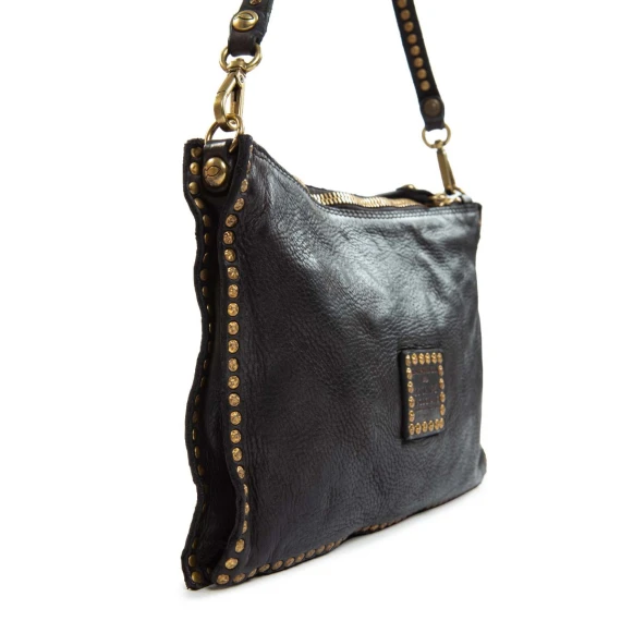 pochette EVA in pelle nera