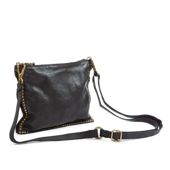 pochette EVA in pelle nera