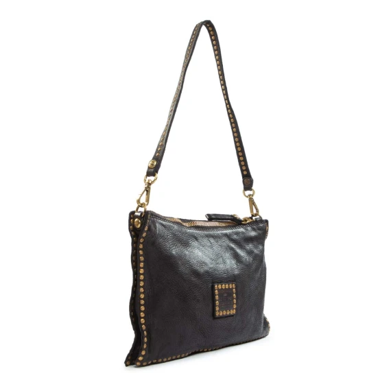 pochette EVA in pelle nera