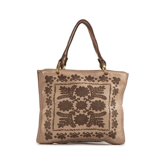 shopper CLARA laser effetto ricamo