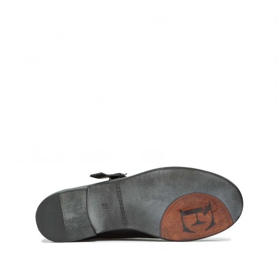 scarpa bebè in pelle nera