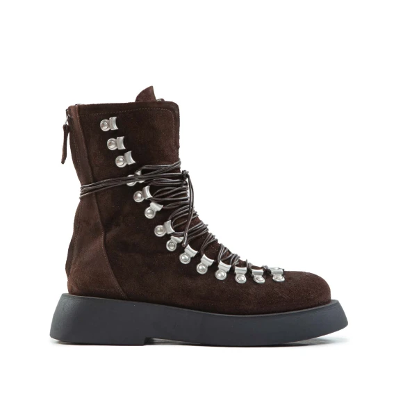 anfibi pedula in camoscio marrone