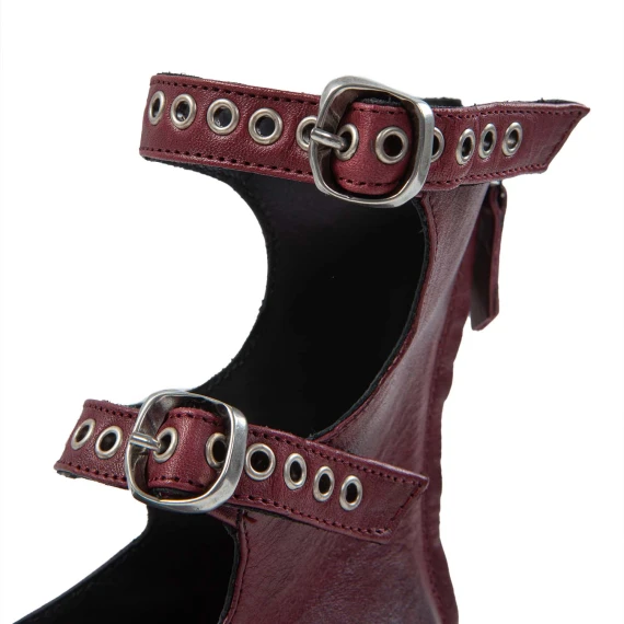 bebe con 4 fibbie in pelle ruby