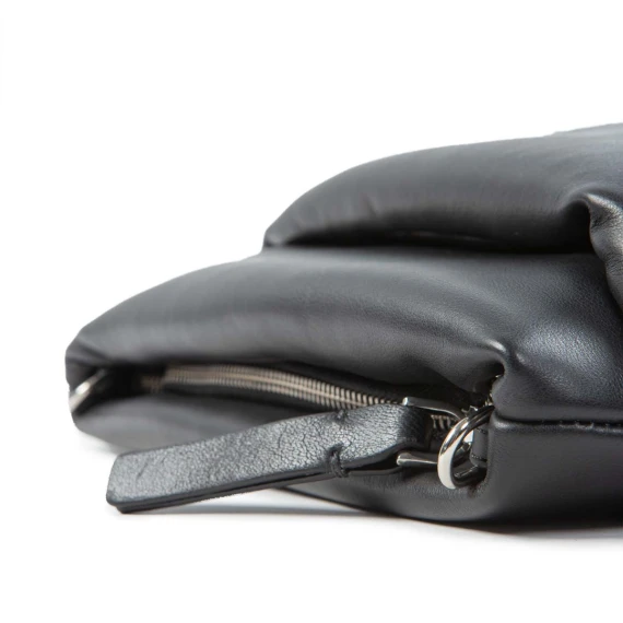 clutch TORA MINI in pelle nera