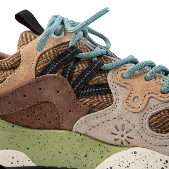 sneakers YAMANO con inserti marroni