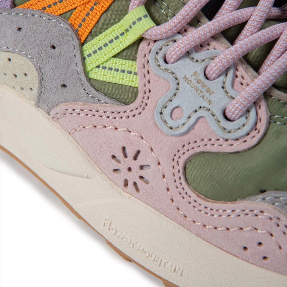 sneakers YAMANO con inserti verde militare