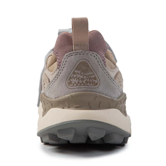 sneakers YAMANO con inserti in camoscio grigio