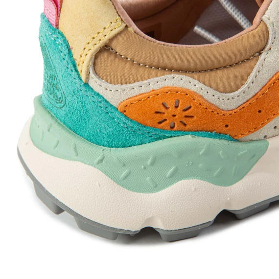 sneakers YAMANO con inserti arancioni