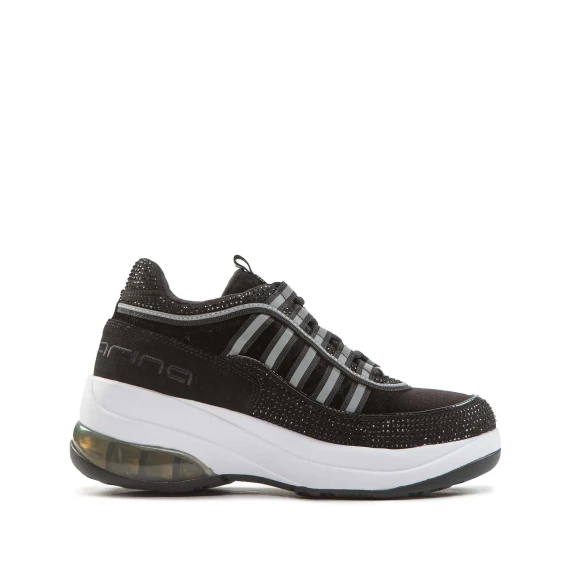 sneakers UP STRASS nera