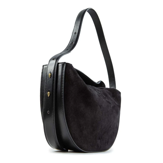 monospalla OPHELIA in camoscio nero