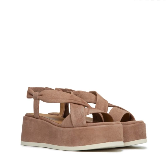 zeppe KIRA in camoscio cuoio