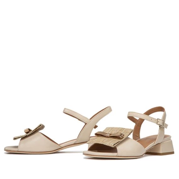 sandali MUSA in pelle crema