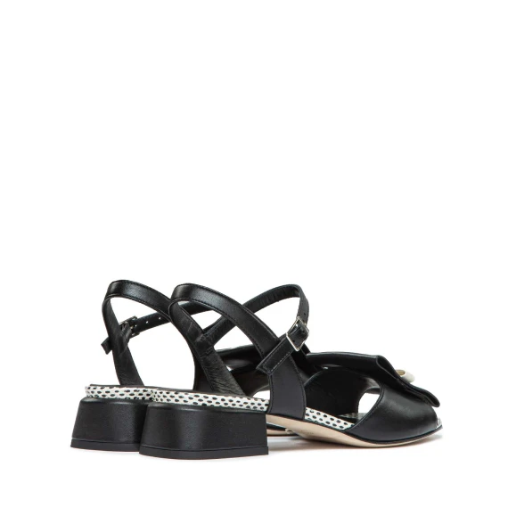 sandali MUSA in pelle nera