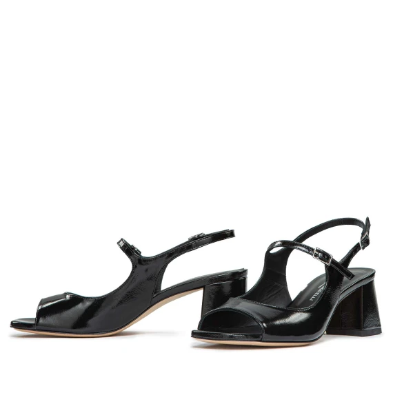 sandali ROMY in vernice nera
