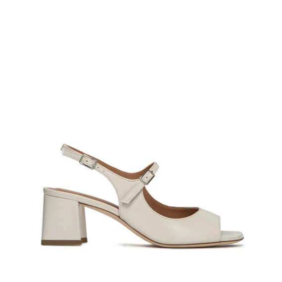 sandali ROMY in vernice bianca