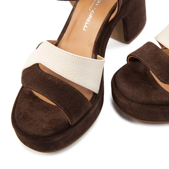 sandali JANE in camoscio testa di moro