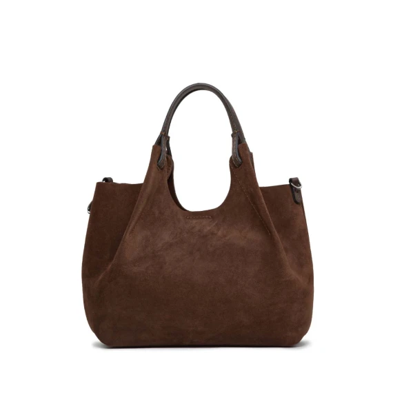 borsa DUA in camoscio marrone