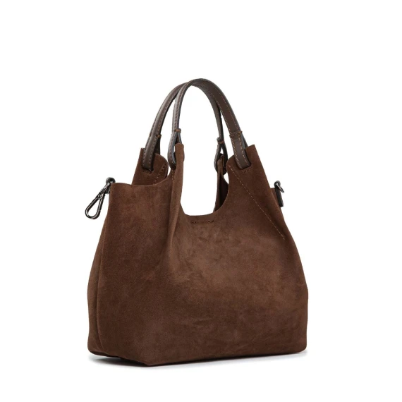 borsa DUA in camoscio marrone