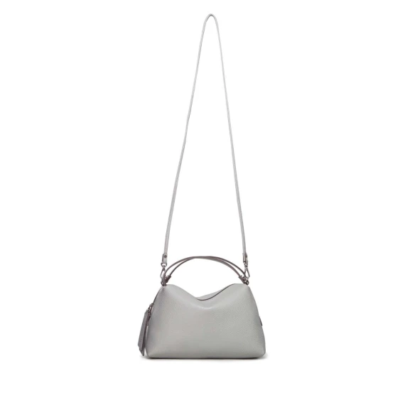 bauletto ALIFA in pelle grigio chiaro