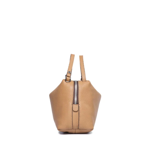 bauletto ALIFA in pelle beige