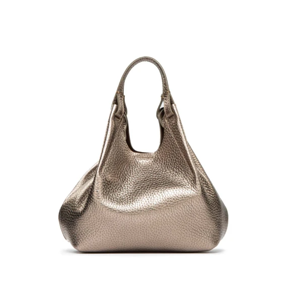 shopper DUA media in pelle grigia