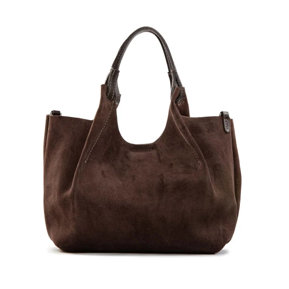 shopper DUA media camoscio moka