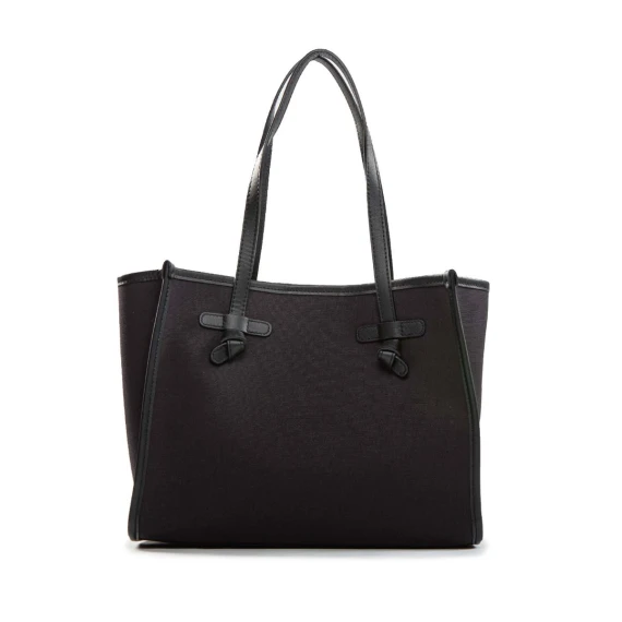 shopper MARCELLA media in tessuto nero
