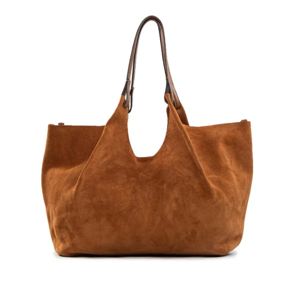 shopper DUA camoscio caramel