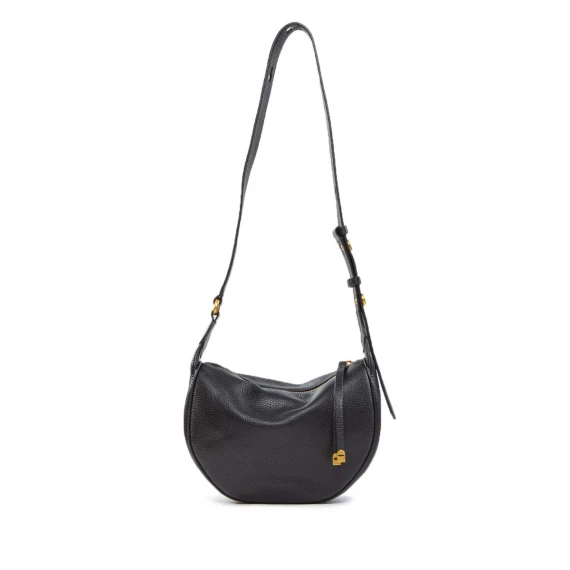 monospalla CHARLOTTE in pelle nera