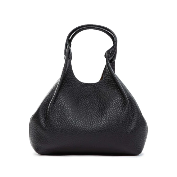 shopper mini DUA in pelle nera
