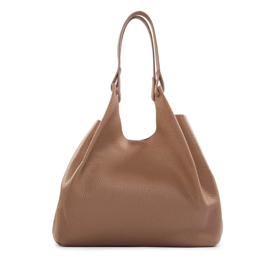 shopper DUA L in pelle clay