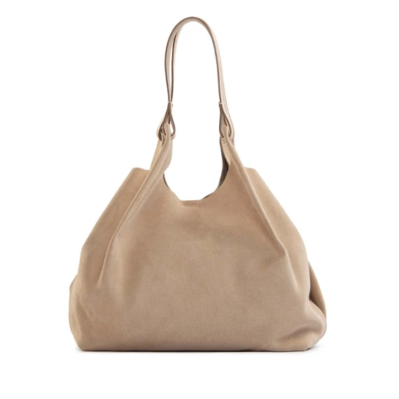 shopper DUA L in camoscio nude