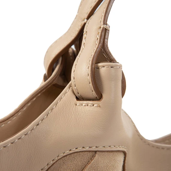 shopper DUA M con intreccio nude