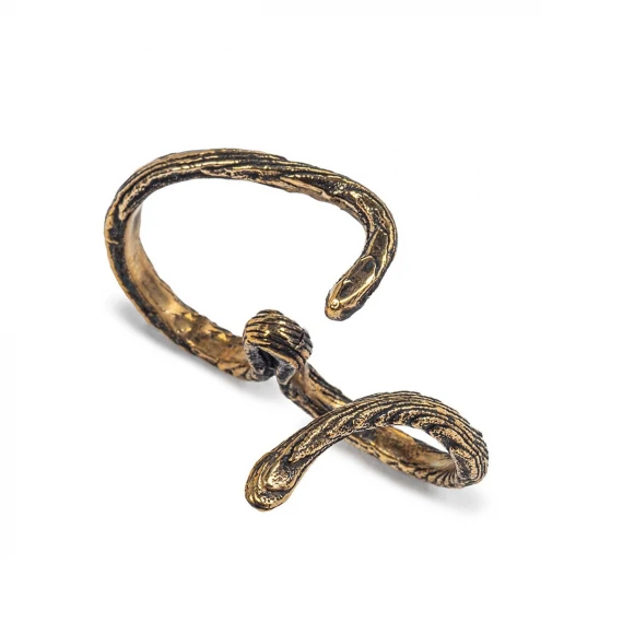 anello doppio in bronzo