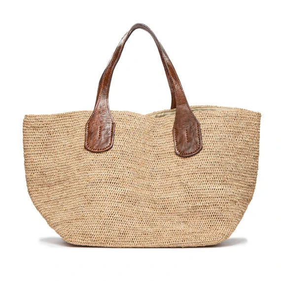 maxi cesto TOKIO II in paglia tea