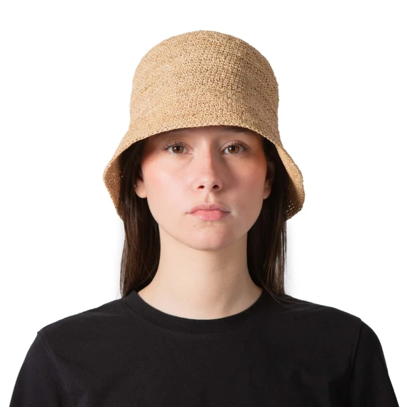 cloche intrecciata in paglia tea