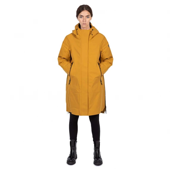 parka 3 in 1 in tessuto giallo