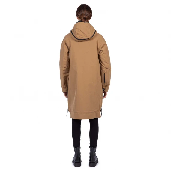 parka 3 in 1 in tessuto beige