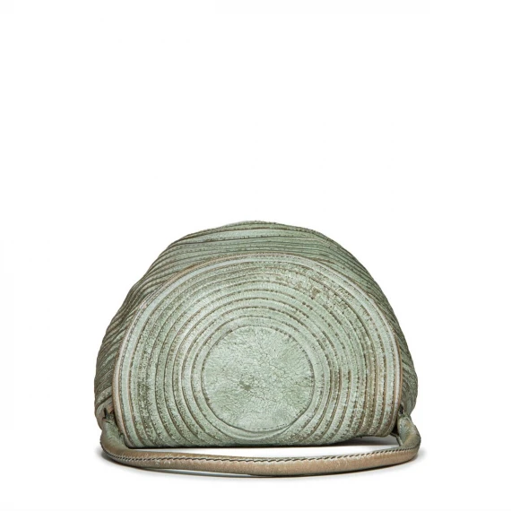 shopper in pelle verde